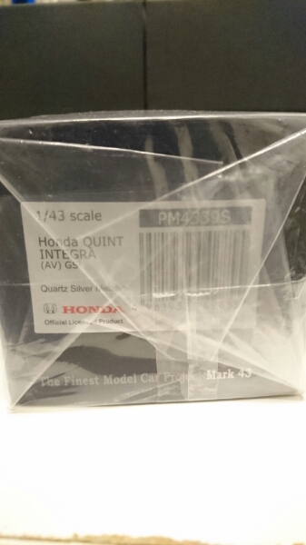MARK43 1/43 ホンダ クイント インテグラ AV型 シルバー 銀 