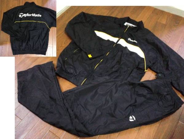 美品〇テーラーメイド レインウェア 上下 L 黒 ハイレベル