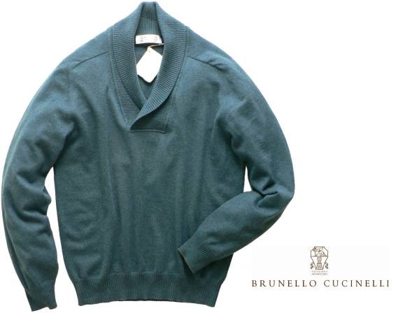 19万新品BRUNELLO CUCINELLI★絶対品質カシミア100ショール襟50