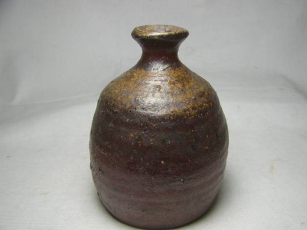 極上 備前焼 中村六郎 胡麻徳利（金重陶陽朱泥急須煎茶） ☆ ご覧様な