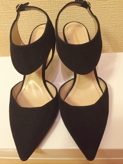 ニコラスカークウッド スエードパンプス ３６1/2 黒