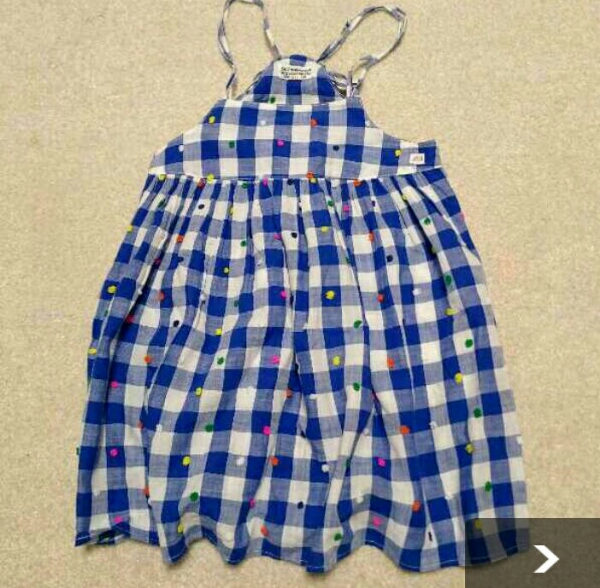 ゴートゥーハリウッドチェックワンピース美品160デニムダンガリ