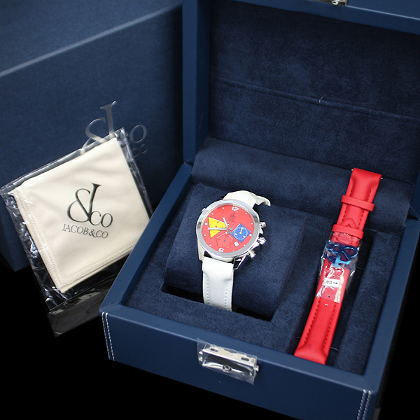 1円～ジェイコブ【オートマチッククロノ】ACM-3 未使用 レッド