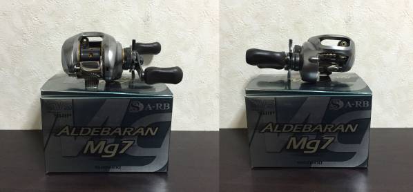 【美品】シマノ　アルデバランMG7 7.0:1 右ハンドル　夢屋スプール交換済み 美品】シマノ アルデバランMG7 7.0:1 右ハンドル 夢屋スプール交換済み