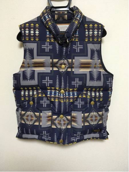 ネイバーフッド 13aw ネイティブ柄 ダウンベスト ジャケット