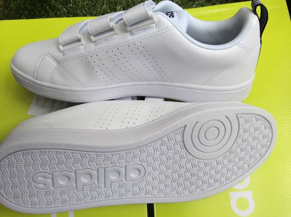 adidasベルクロスニーカーVALCLEAN2ベーシック白J27.5cm