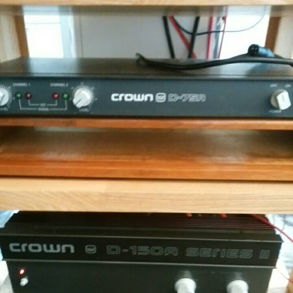 パワーアンプ クラウン D-75 CROWN D-75A - AMCRON Yahoo!オークション