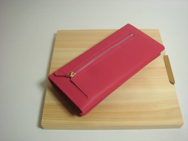 【PRADA】二つ折り 長財布 リボン ピンク【プラダ】