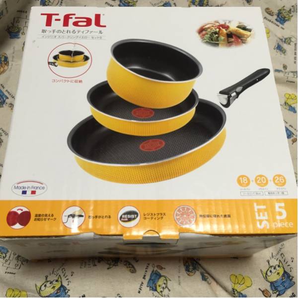 T-fal ティファール インジニオスパークリングイエロー セット5 T-fal