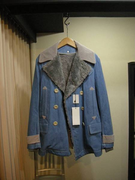 Sacai デニム コート ボア デザイナーズ ジャケット sacai サカイ デニム Pコート ライナー付き ボア 3682 【公式通販】