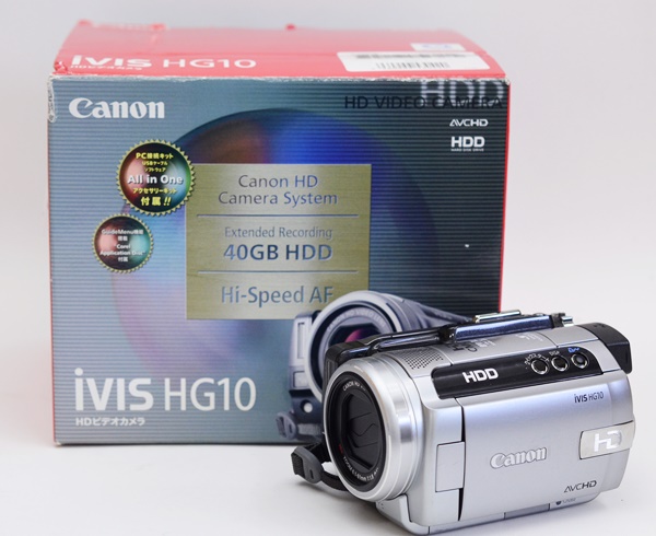 良品 Canon iVIS HG10 デジタルビデオカメラ HDD 40GB 付属有 キヤノン