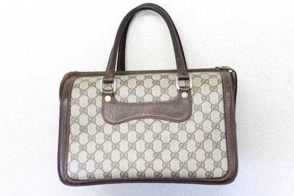 ★☆超希少★☆グッチ/GUCCI 高級ボストン GG オールド
