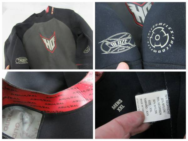 【B760-6】HO SPORTS ウエットスーツ XXL スプリング 2mm 格安