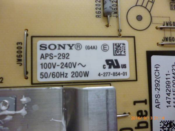 SONY BRAVIA KDL-40HX720用 電源基板☆基盤☆修理部品(液晶)｜売買され