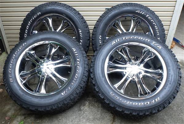 MKW クローム 9J +18 6H 285/55R20 BFグッドリッチ FJ ランクル 6穴