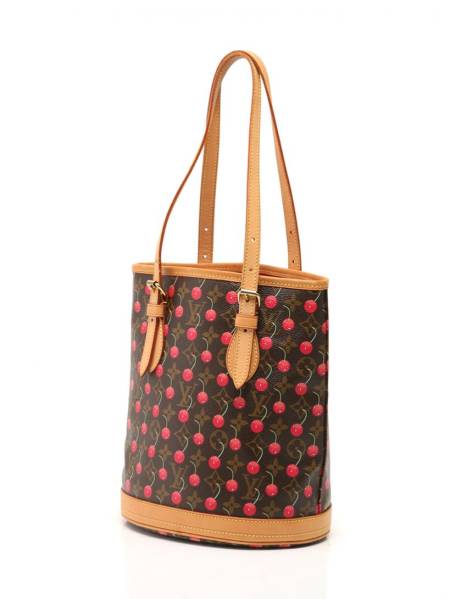 VUITTON バケットPM LOUIS ルイヴィトン トートバッグ チェリー ルイ