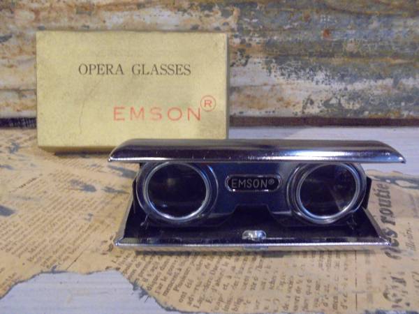 【デッドストックの箱付オペラグラス】古道具アンティーク望遠鏡