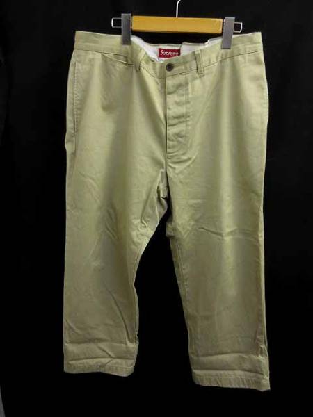 シュプリーム チノパン ワークパンツ ベージュ 36