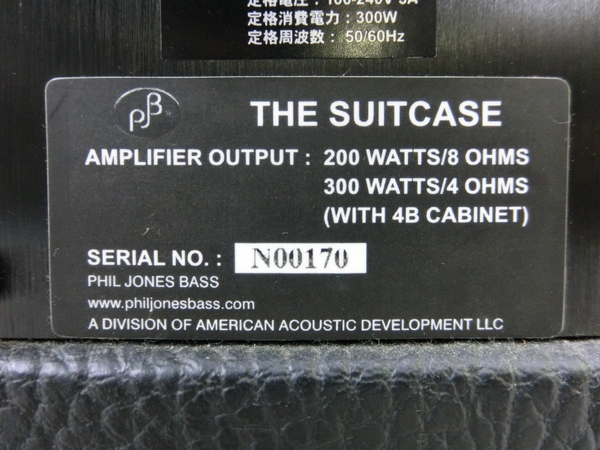 ジャンク PHIL JONES BASS SUITCASE ベースアンプ 音響 N2063583 Bass ジャンク PHIL JONES BASS SUITCASE ベースアンプ 音響 N2063583 Bass