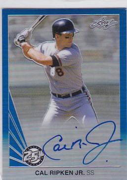 Cal Ripken J R Auto Card 2015 Leaf 25th CAL RIPKEN JR. Auto card 16/25(その他)|売買されたオークション情報、yahooの ...
