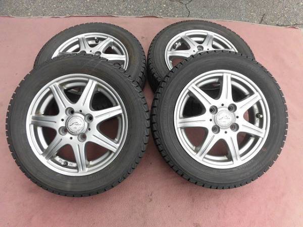 □314 バリ山スタッドレス 155/65R13*ワゴンR タント ラパン等 当店
