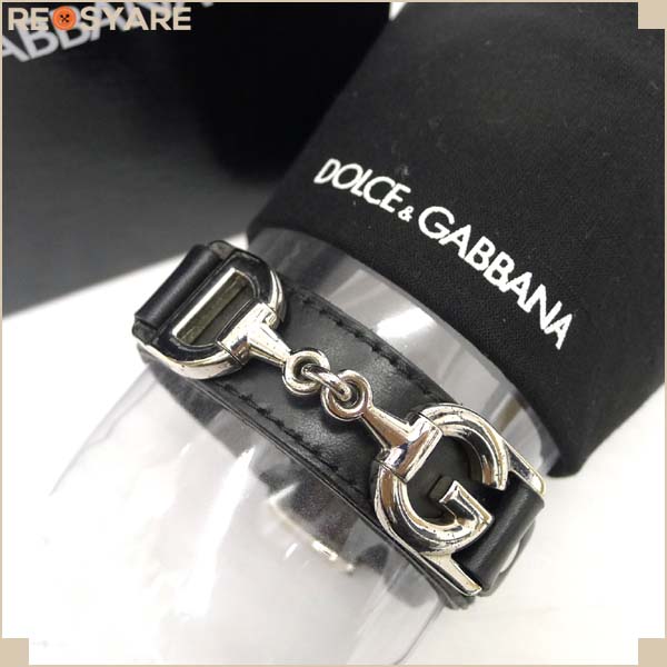 DOLCE&GABBANA*DGロゴ*ベルトモチーフ*レザー*ブレスレット20337