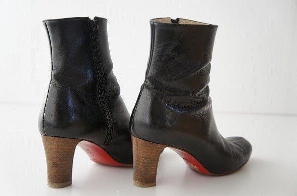 クリスチャンルブタン Christian Louboutin レザーショートブーツ37