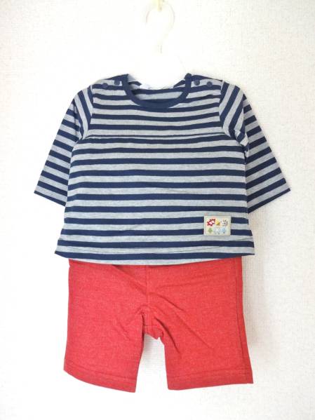 ファミリア 新品タグ付き ロンパースとパンツのセット 60