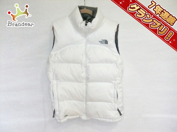 ノースフェイス ダウンベスト M レディース 白 THE NORTH FACE THE