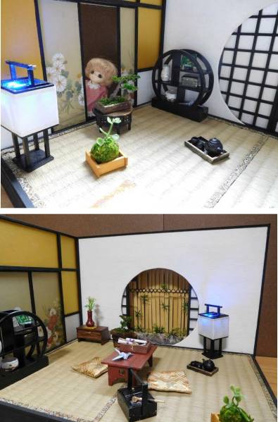 ドールハウス　和室　1/12サイズ　ブラウニ オビツ11 に