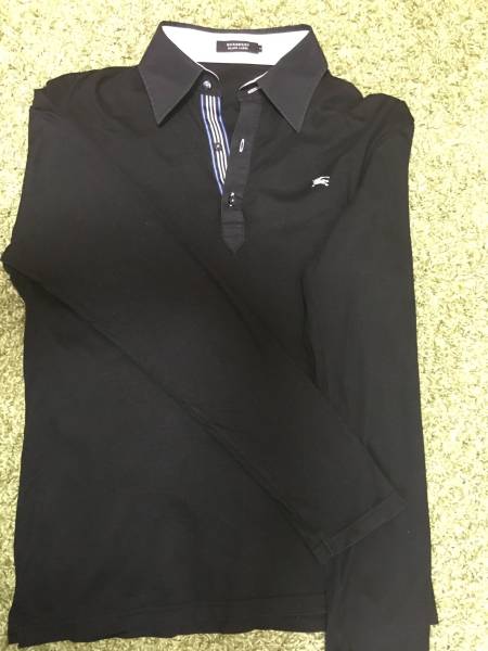 Burberry ブラック 長袖ポロシャツ M BURBERRY BLACK LABEL長袖ポロシャツバーバリー BURBERRY 【公式通販】