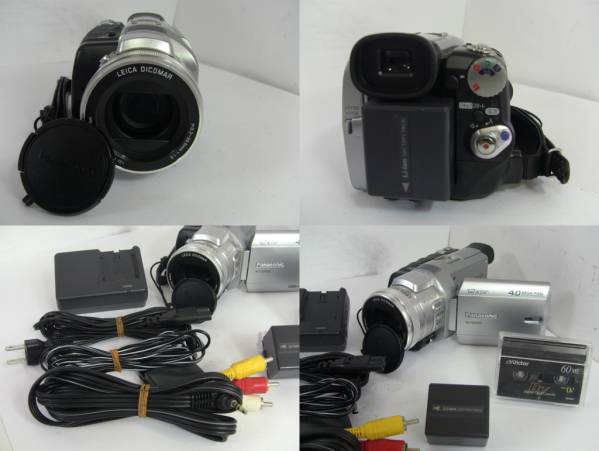 動作品】再生OK・録画OK Panasonic NV-GS400+付属品7点/V752 本は出前
