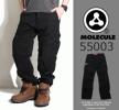 MOLECULE 6ポケット カーゴパンツ 黒色 55003 kgo012 Lサイズ