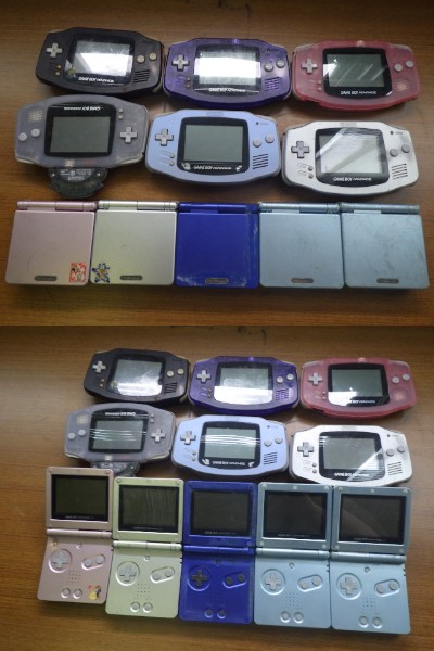 現状品　ゲームボーイアドバンス・SP本体１１台セット