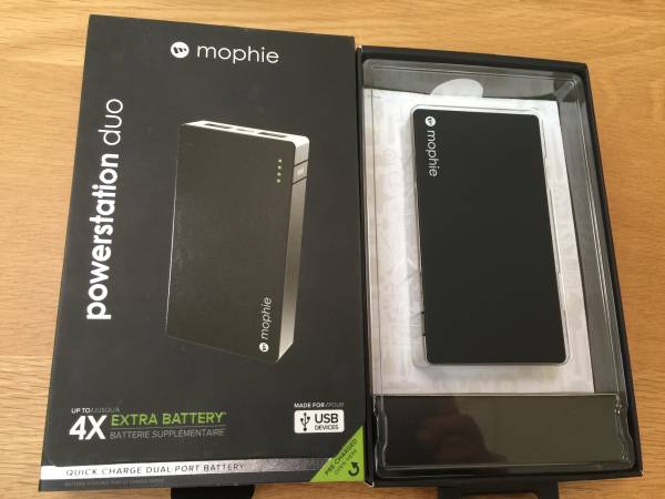 Apple store 正規品　mophie Powerstation Duo 6000 mAh　充電器