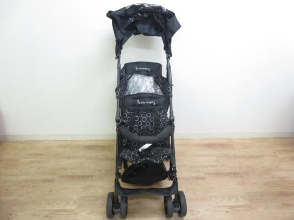 外出・移動用品 inderwagon 二人乗りベビーカー 黒