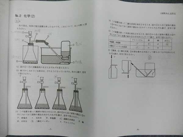 HG26-033 希学園 小6春/夏期講習理科テキスト灘コース 2009 3冊 【公式