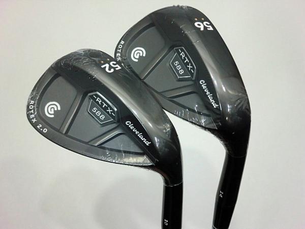 新2本 クリーブランド 588 RTX 2.0 CB ブラック 52&58-12°NS/S クラブ