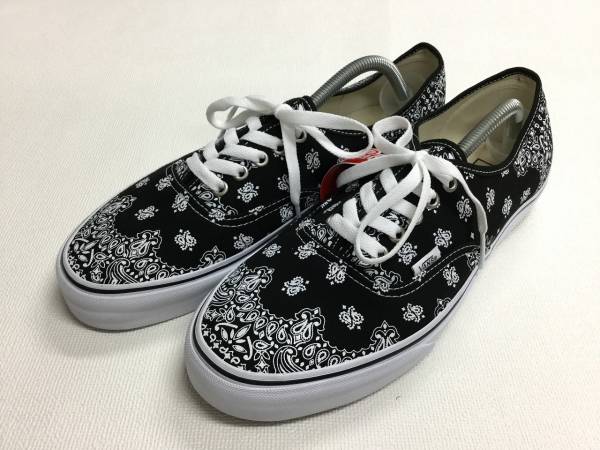 VANS AUTHENTIC 黒 バンダナ US10.5 オーセンティック 海外企画!