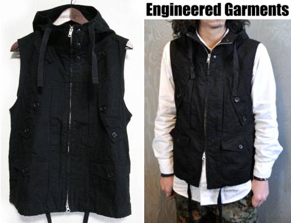 エンジニアードガーメンツ　ベスト　M ENGINEERED GARMENTS FIELD VESTベストM フィールドUSAブラックs
