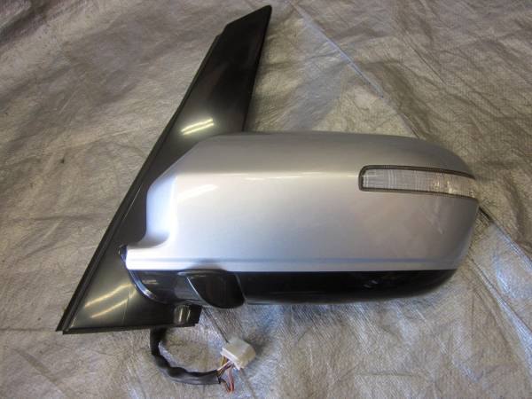 ●1610-454L RR1 エリシオン 純正 左ドアミラー シルバー 動作OK