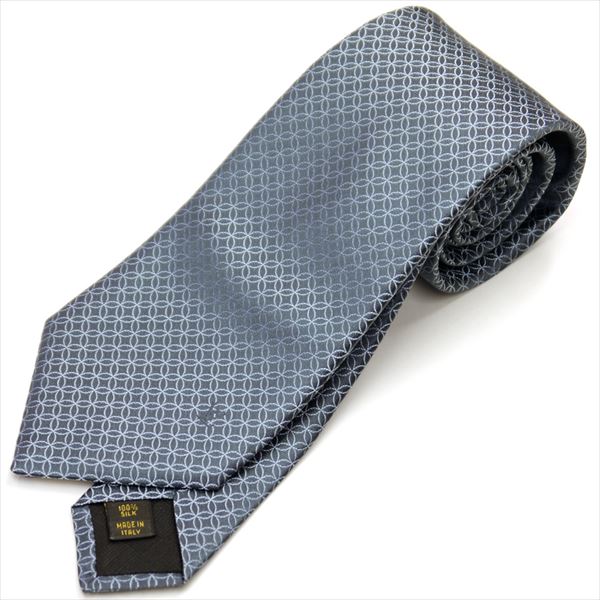 新品/LOUIS VUITTON/ネクタイ/アーケード/総柄/グレー/49213