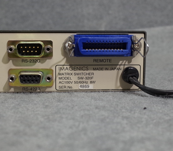 IMAGENICS マトリックススイッチャー SW-320 IMAGENICS|マトリクススイッチャー|【ハードオフ公式通販】オフモール