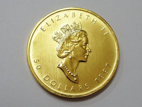 カナダ メイプルリーフ金貨 1997年 50ドル 1オンス 【公式通販】