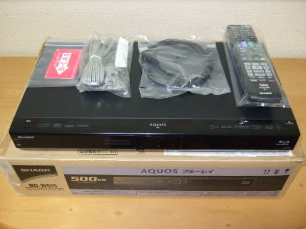 定番人気，低価 SHARP ブルーレイレコーダーBD-W515 500GB 美品 動作品