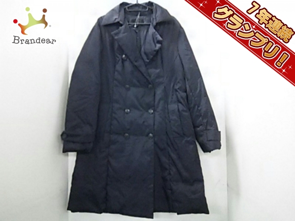 アイシービー ダウンコート 46 レディース 美品 ダークネイビー