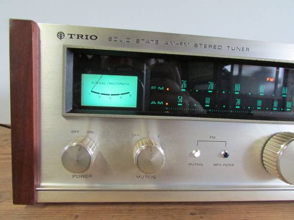 値下げ　TRIO KT-8001 AM/FM ステレオチューナー 本体 整備済み TRIO AM/FMステレオチューナー KT-8001 整備済 TRIO（トリオ） KT-8001