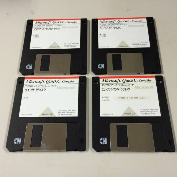 ☆ジャンク品☆Microsoft 懐かし QuickC Compiler Version2.0 PC ☆ジャンク品☆Microsoft 懐かし QuickC Compiler Version2.0 PC
