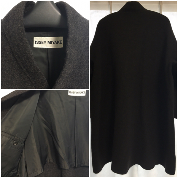 issey miyake イッセイ ミヤケ ビッグ シルエットウールコート M