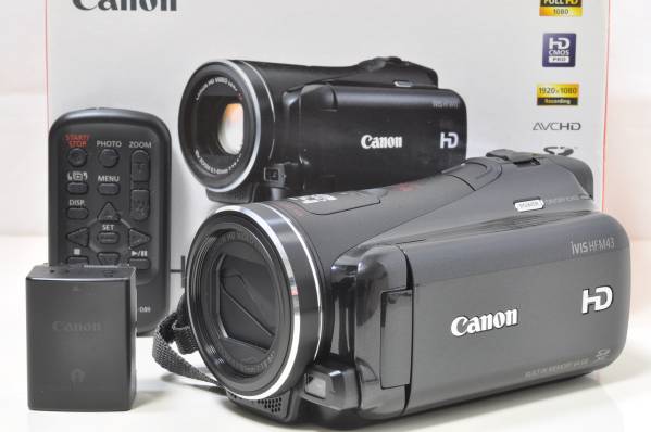 極上品☆ CANON キャノン ivis HF M43 64G 内蔵メモリー ビデオカメラ